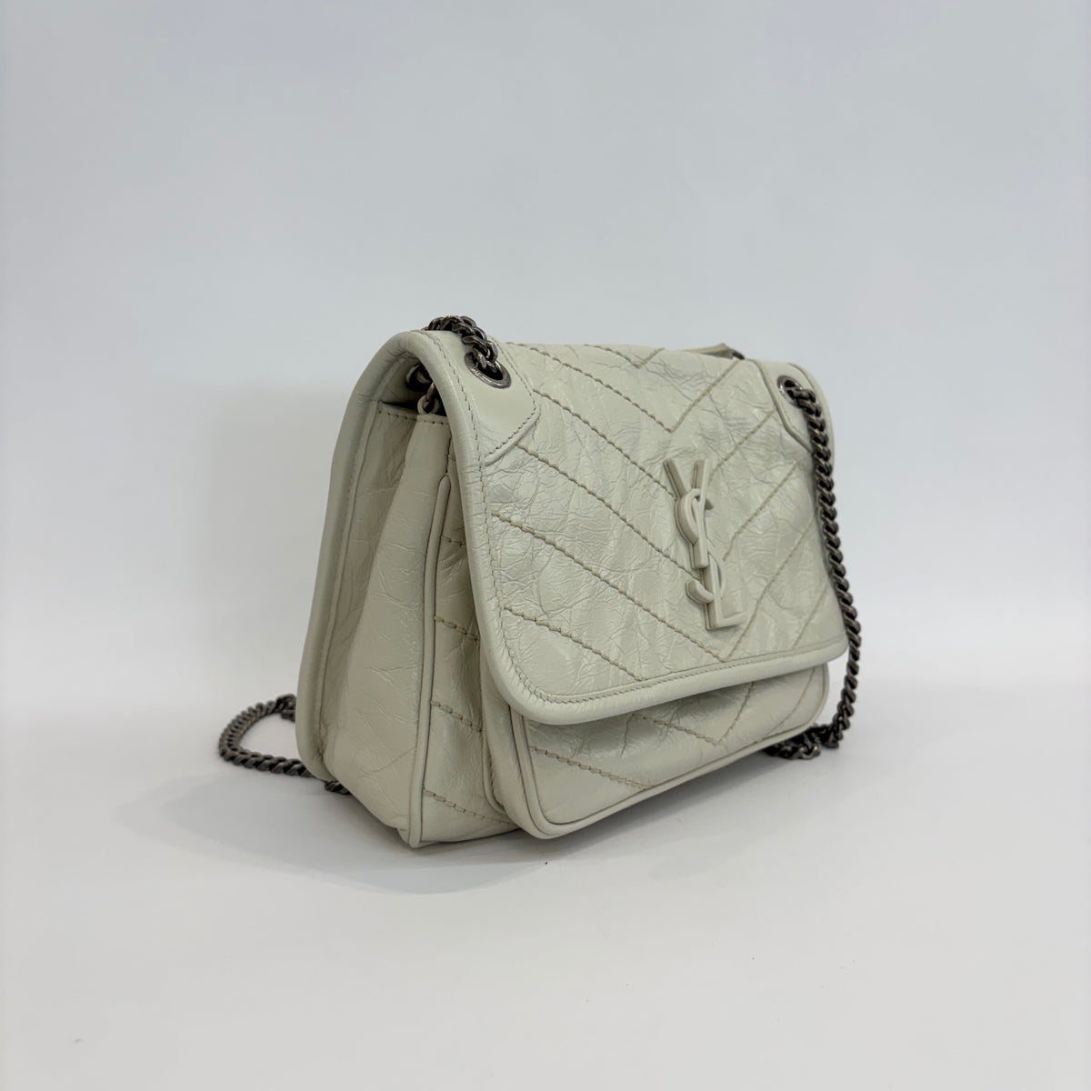 Saint Laurent - Niki - Leather - White - (small)