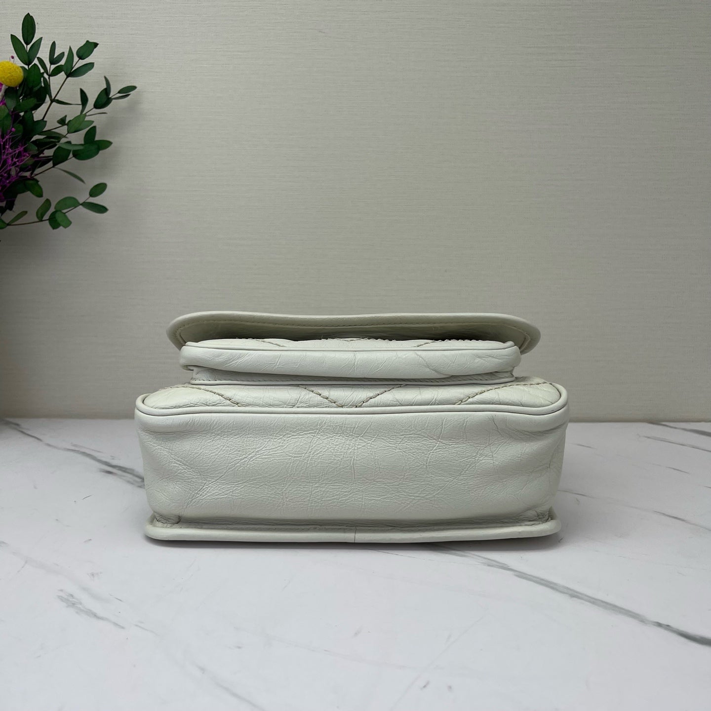 Saint Laurent - Niki - Leather - White - (Small)