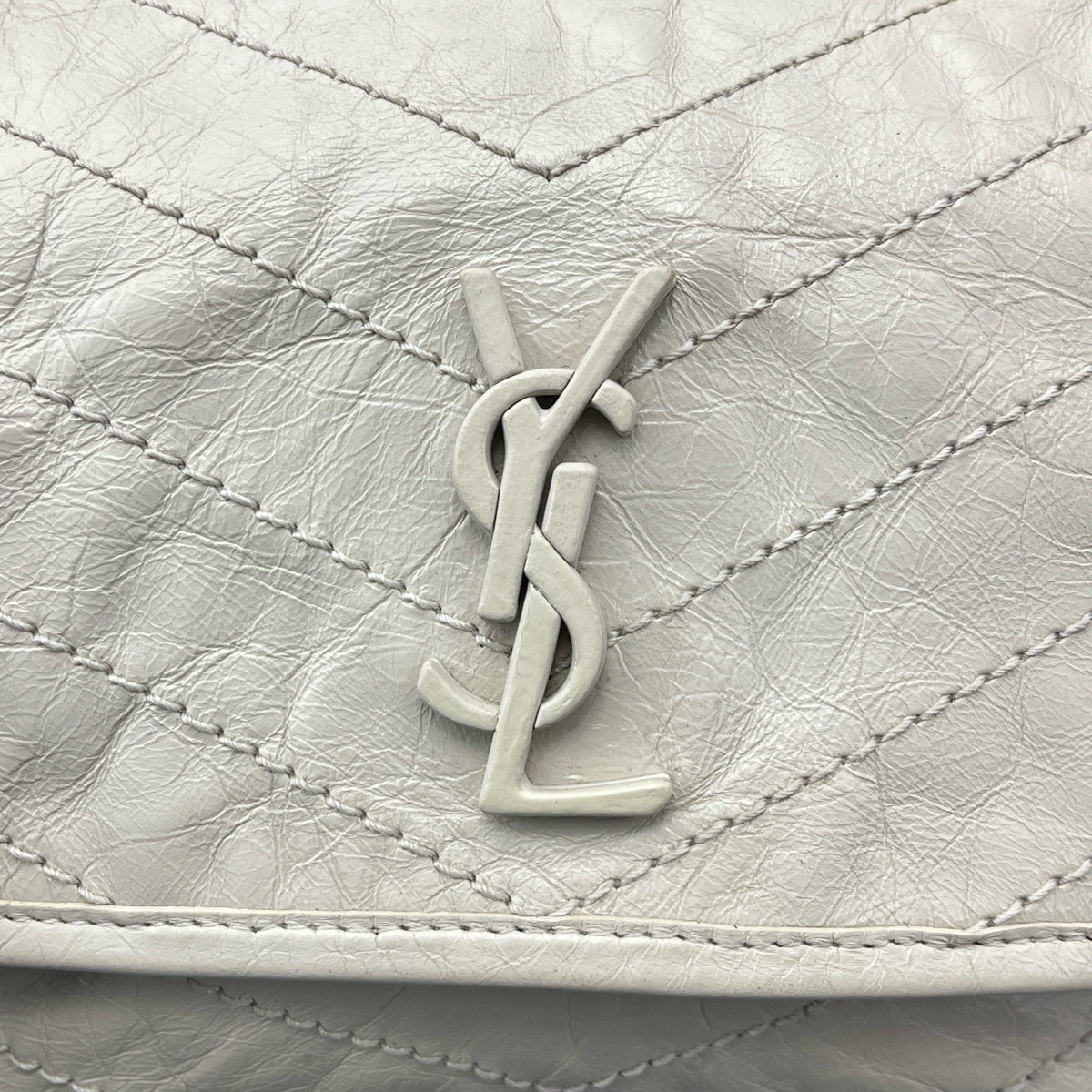 Saint Laurent - Niki - Leather - White - (Small)