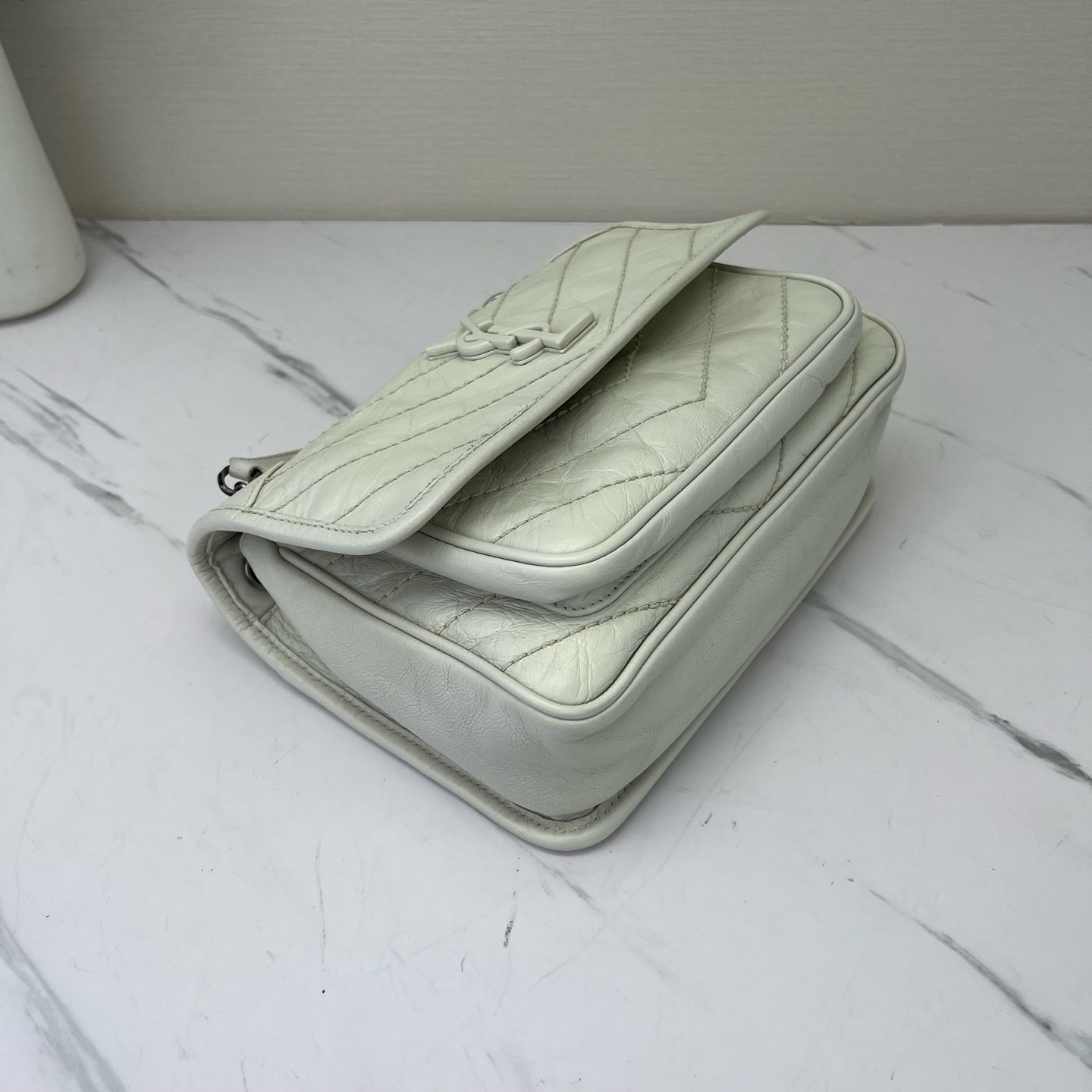 Saint Laurent - Niki - Leather - White - (Small)