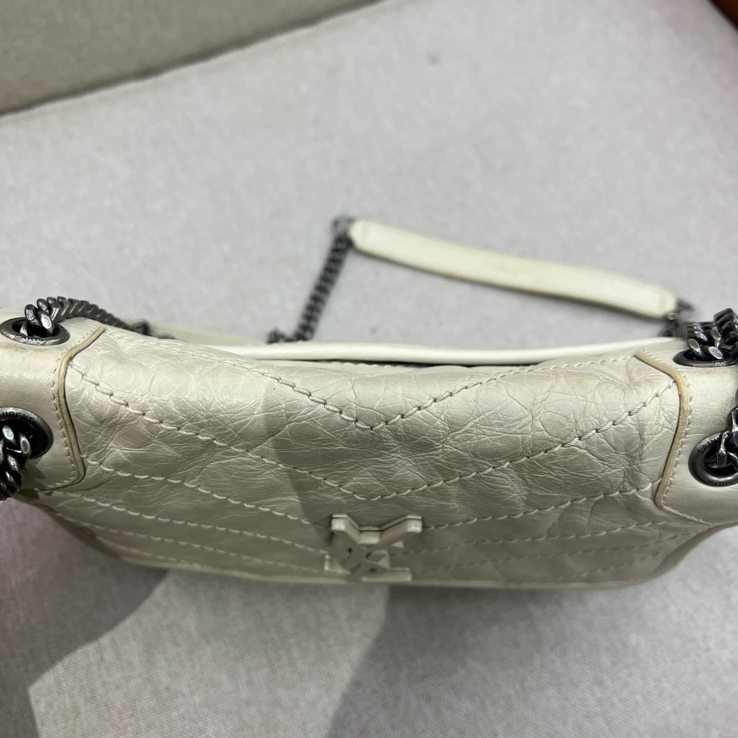 Saint Laurent - Niki - Leather - White - (small)