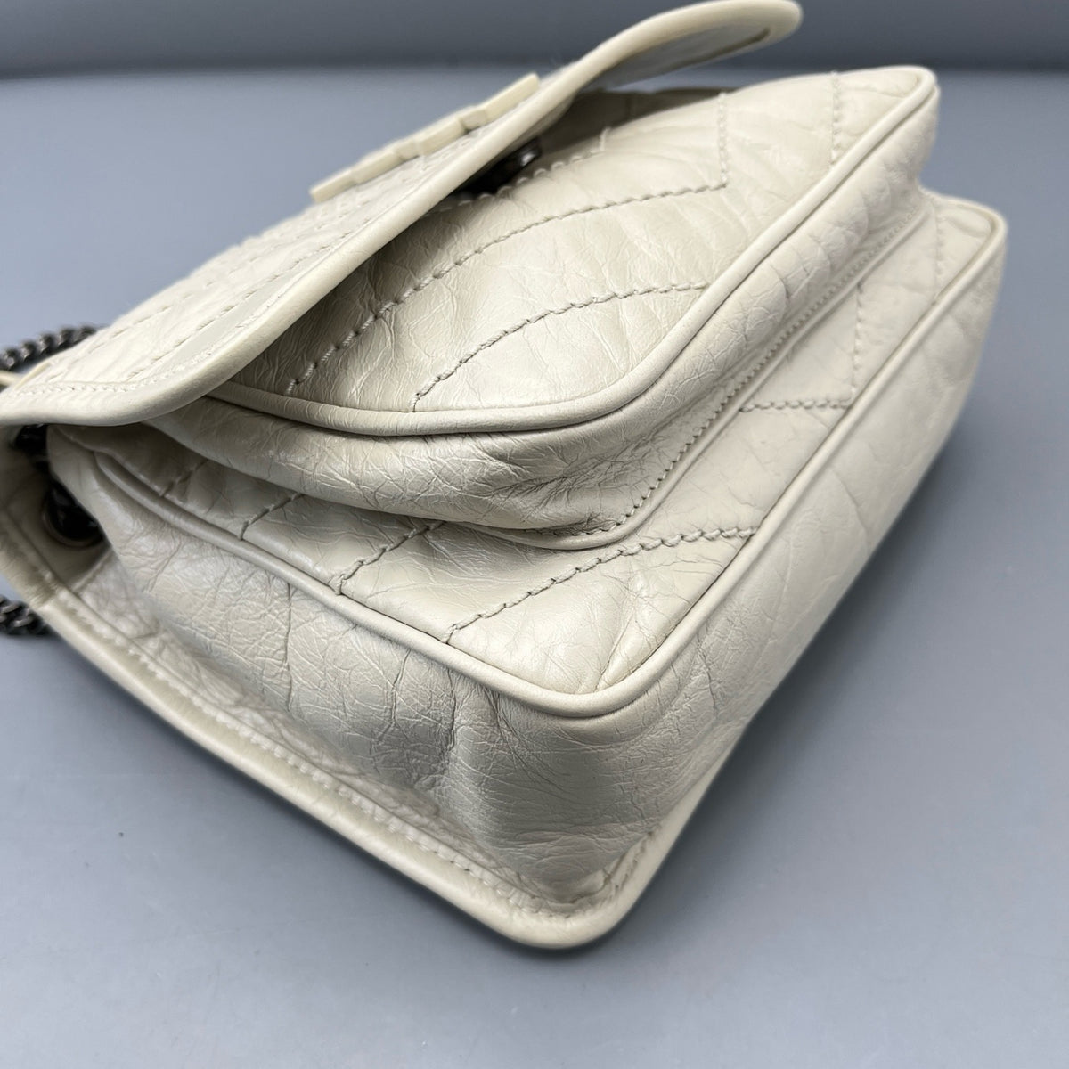 Saint Laurent - Niki - Leather - White - (Small)