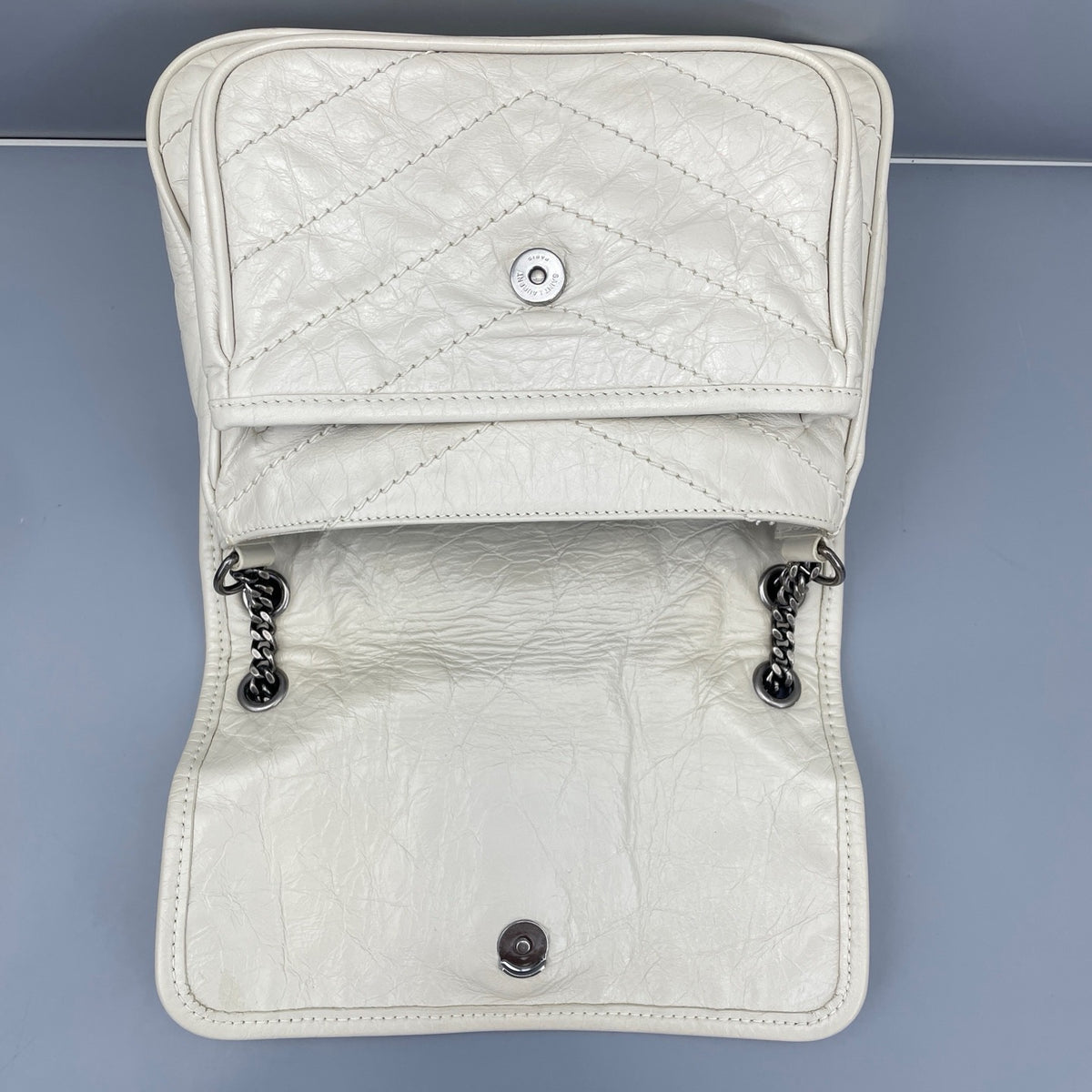Saint Laurent - Niki - Leather - White - (small)