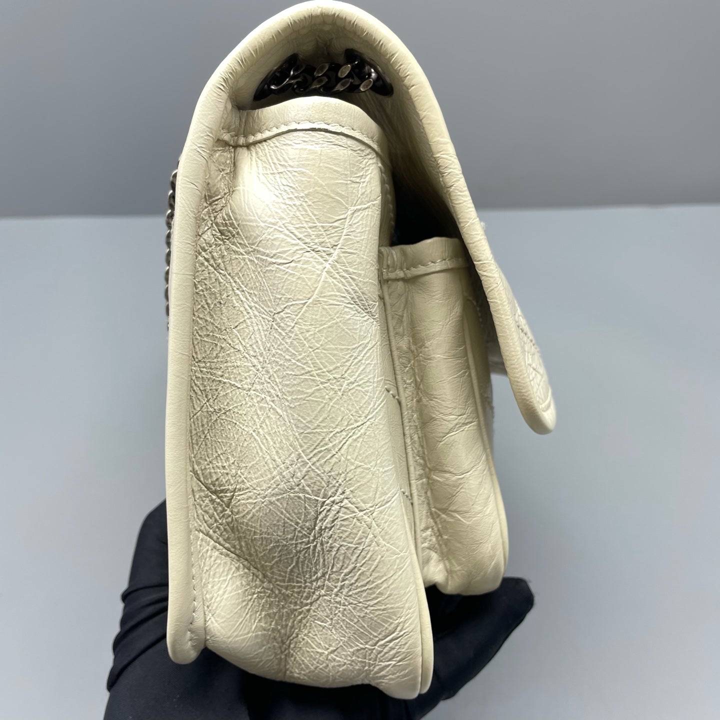 Saint Laurent - Niki - Leather - White - (Small)