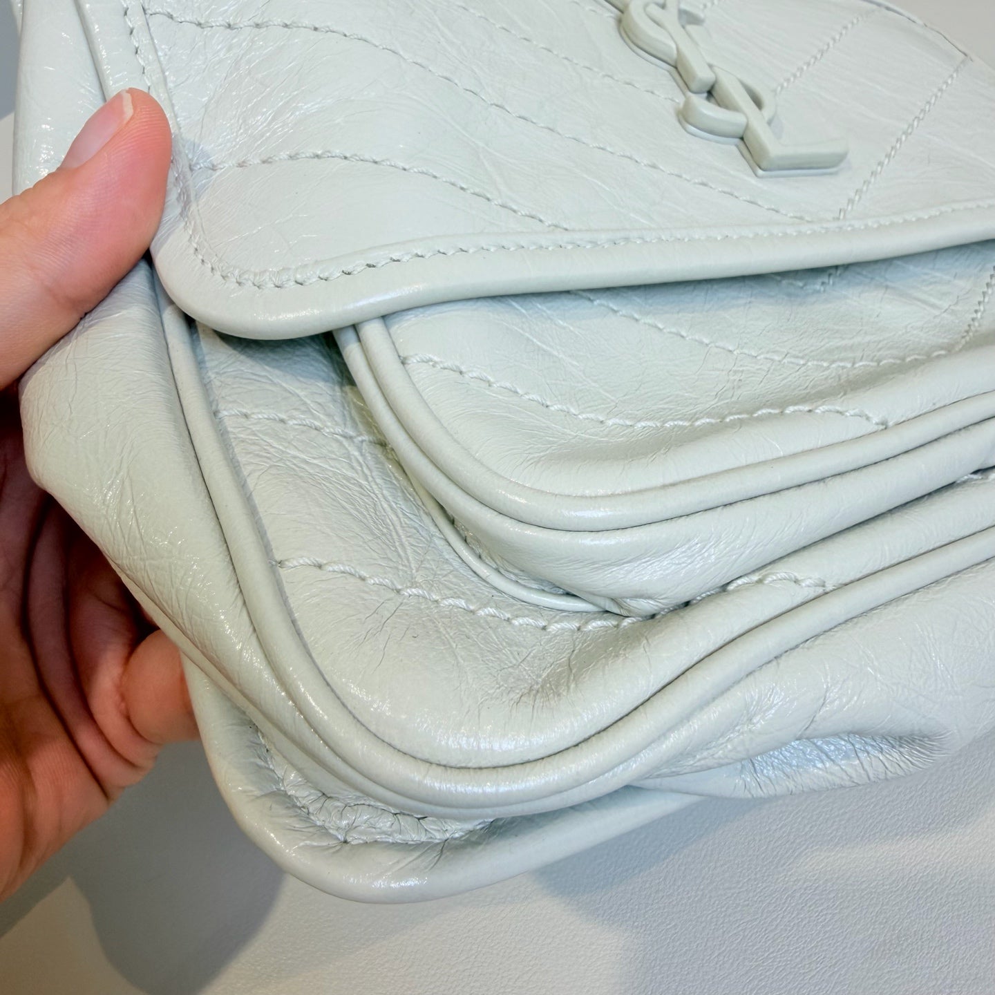 Saint Laurent - Niki - Leather - White - (small)