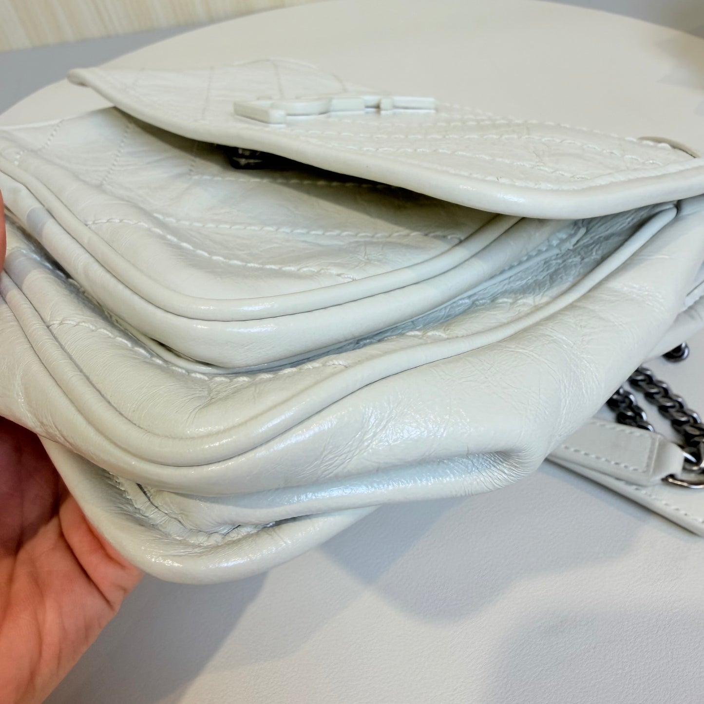 Saint Laurent - Niki - Leather - White - (small)