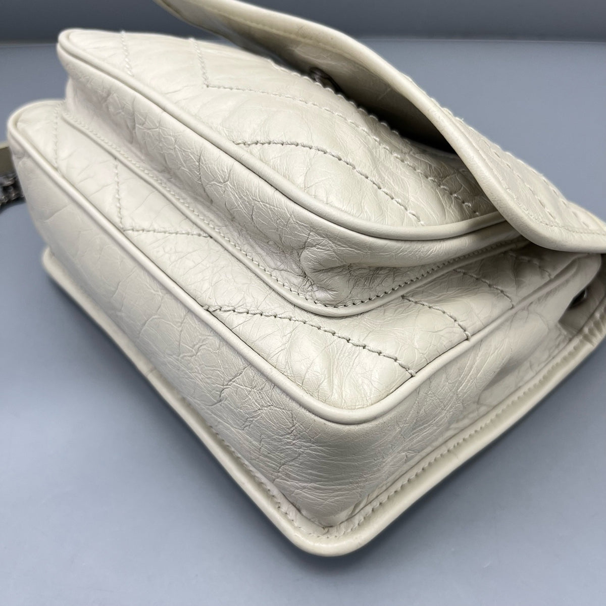 Saint Laurent - Niki - Leather - White - (Small)