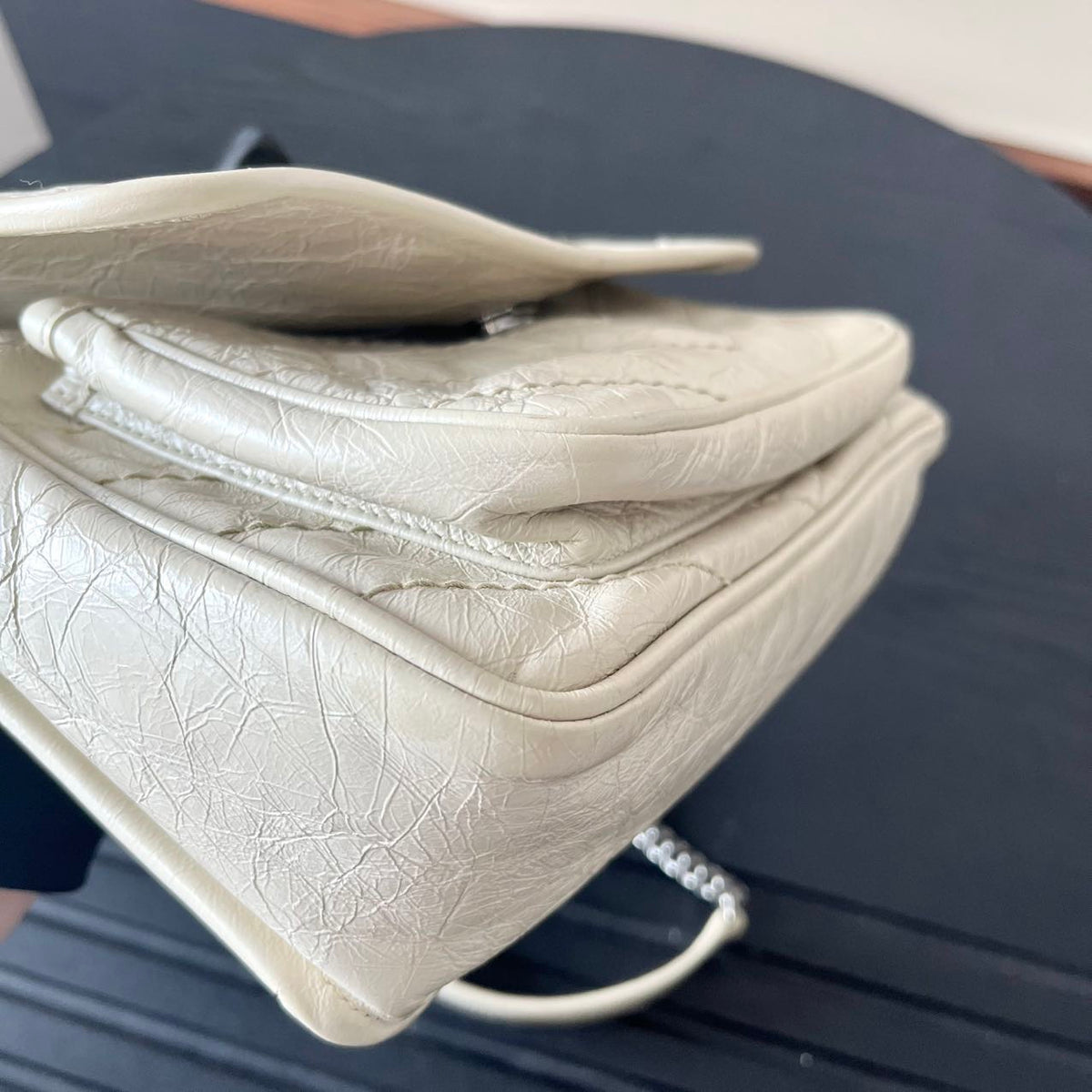 Saint Laurent - Niki - Leather - White - (small)