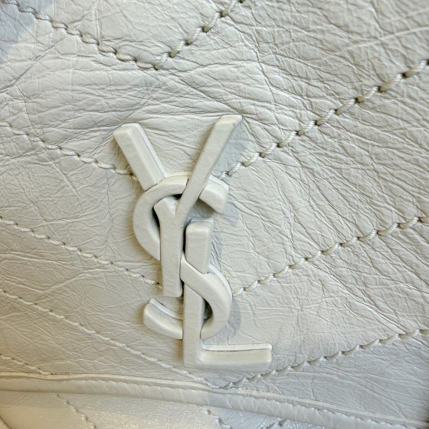Saint Laurent - Niki - Leather - White - (small)