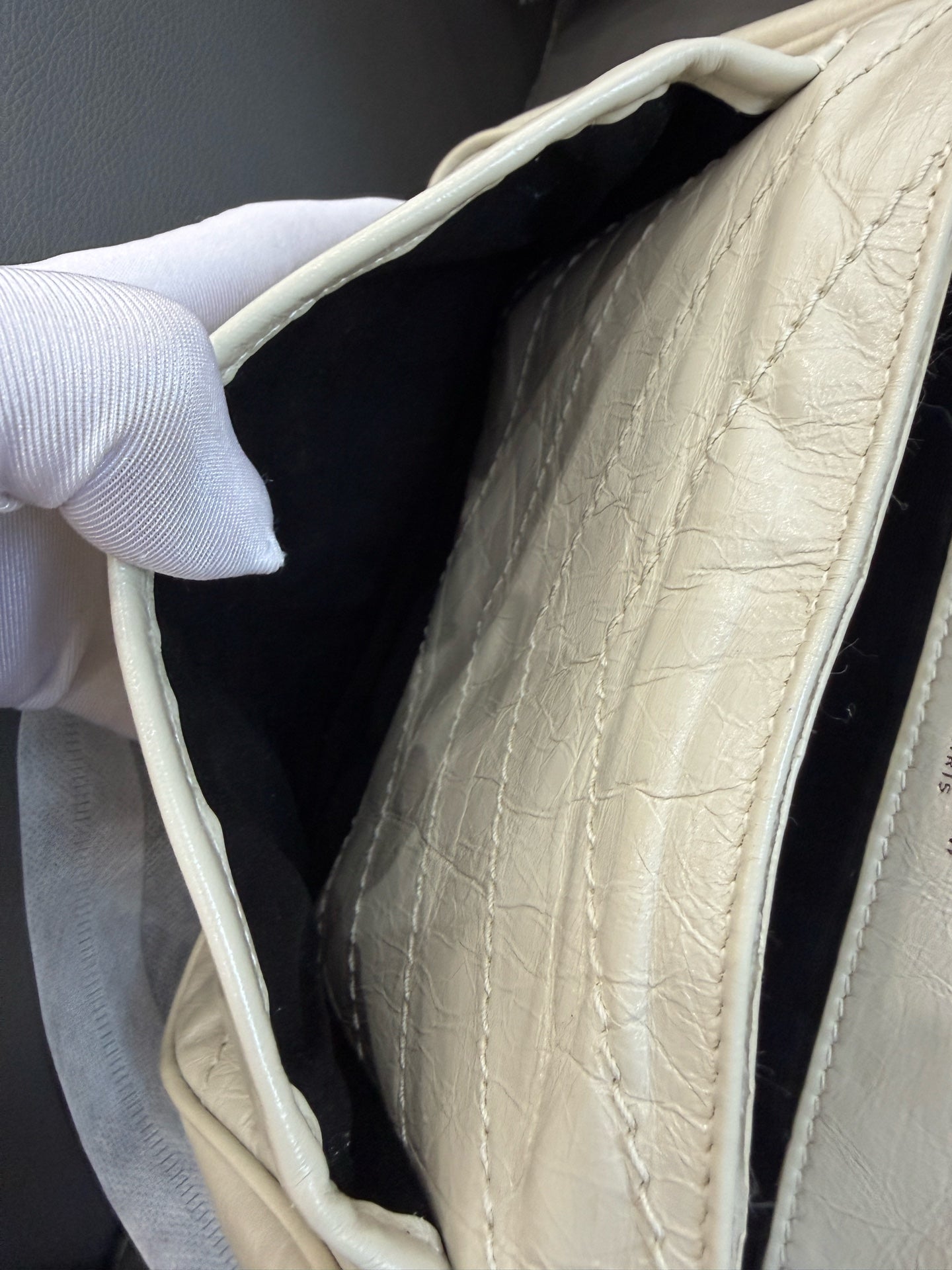Saint Laurent - Niki - Leather - White - (small)