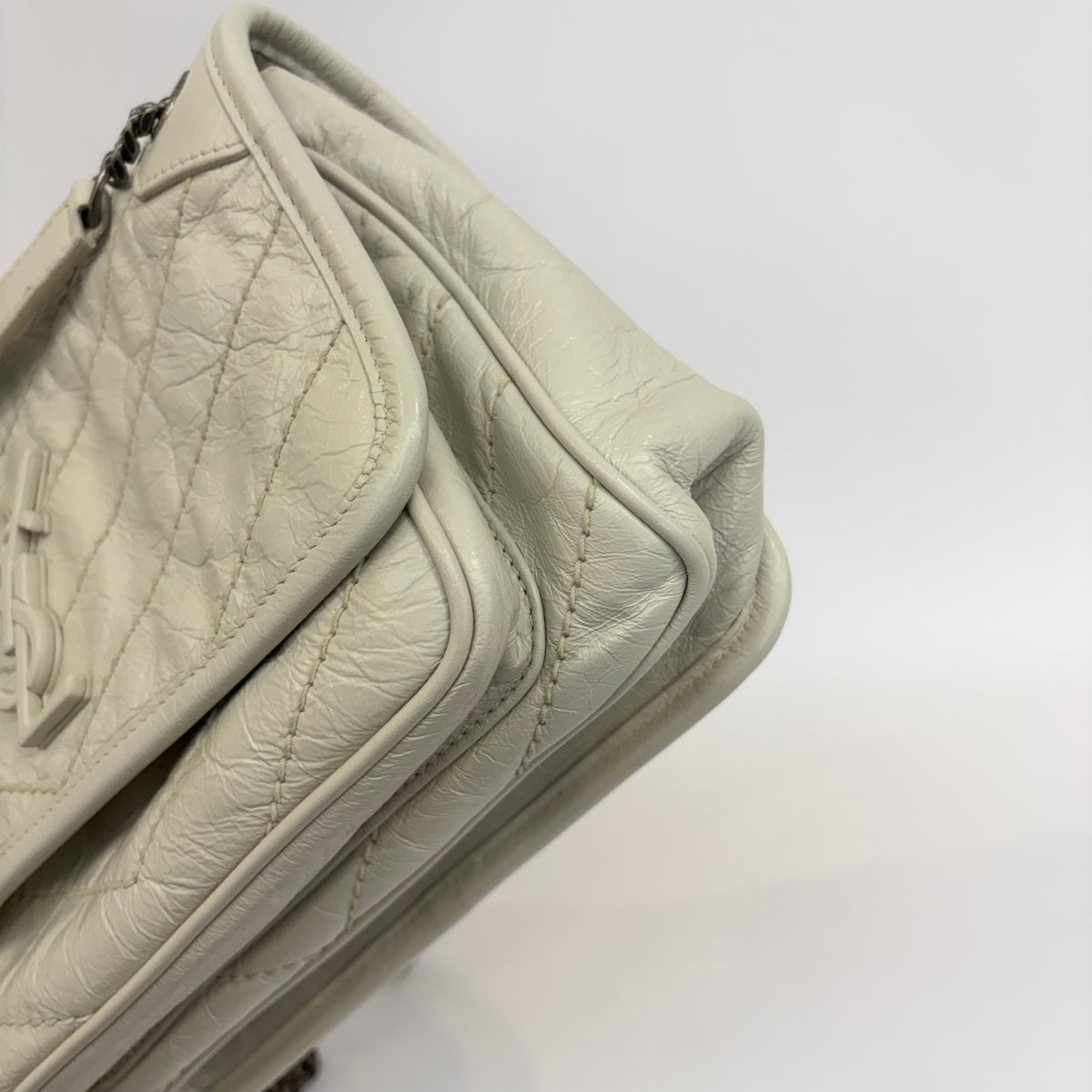 Saint Laurent - Niki - Leather - White - (small)