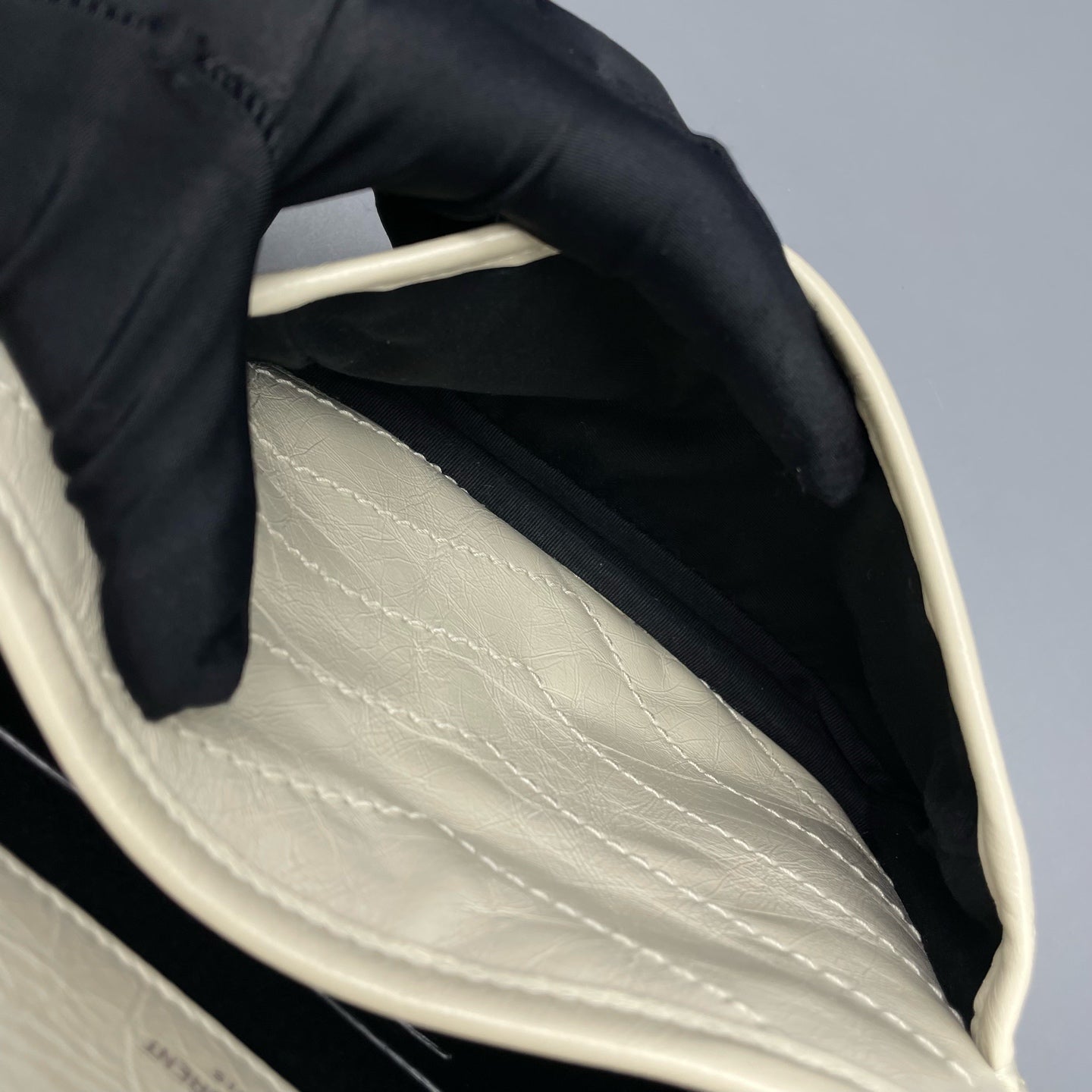 Saint Laurent - Niki - Leather - White - (small)