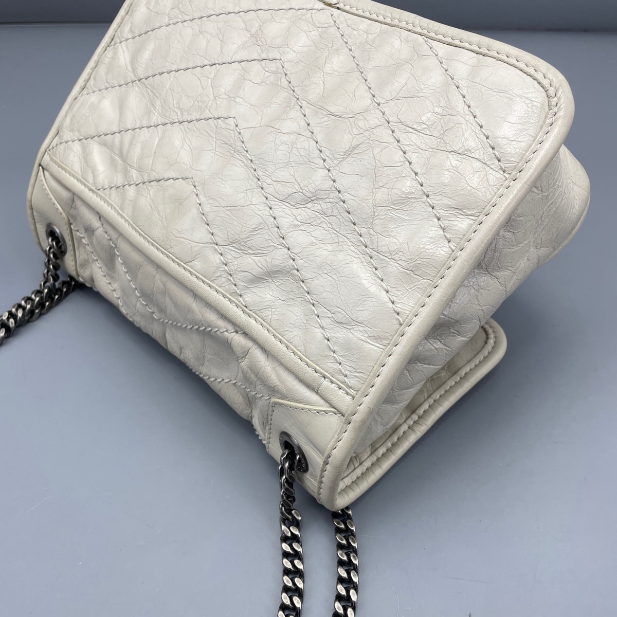 Saint Laurent - Niki - Leather - White - (small)