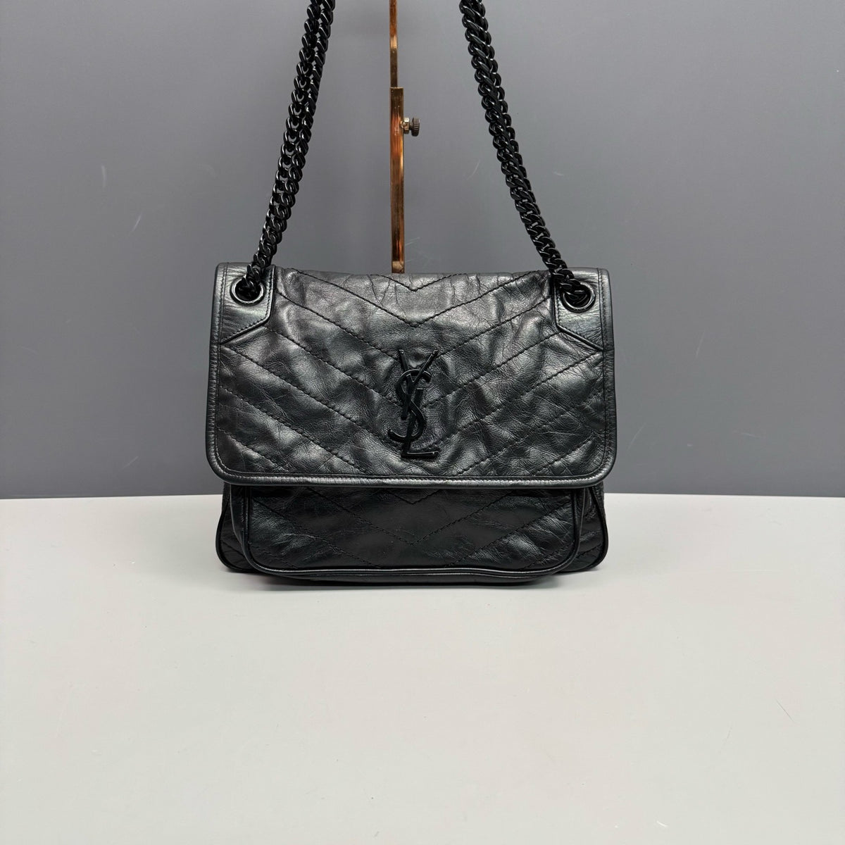 Saint Laurent - Niki Medium - Leather - Black - (medium)