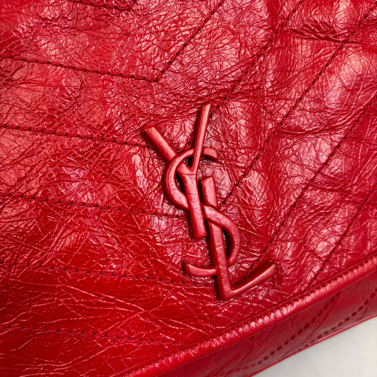 Saint Laurent - Niki Medium - Leather - Red - (medium)