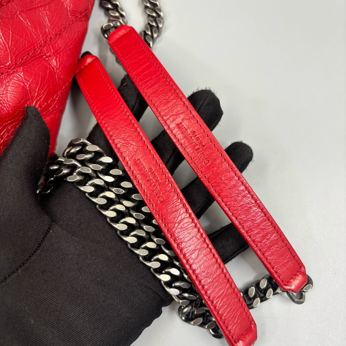 Saint Laurent - Niki Medium - Leather - Red - (medium)