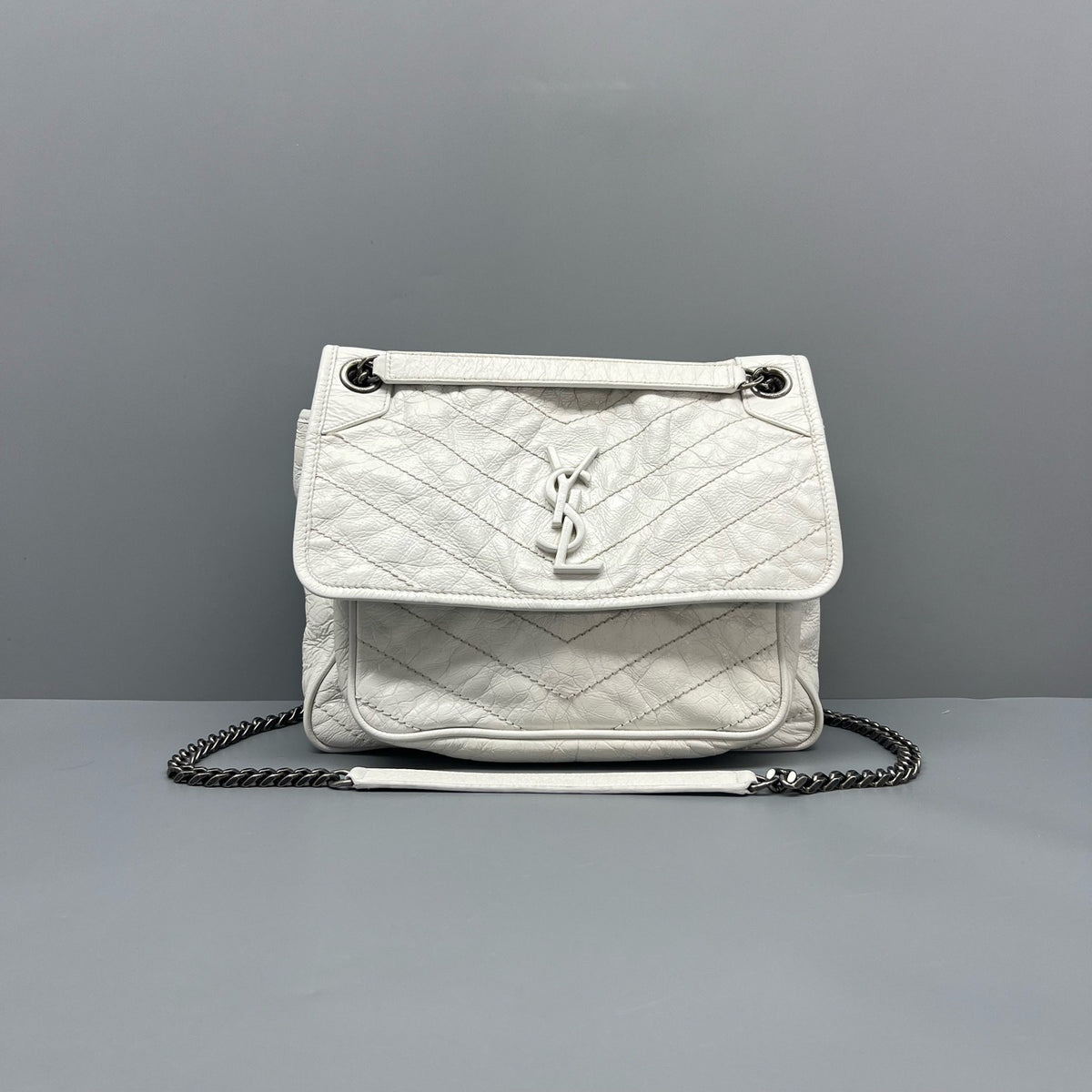 Saint Laurent - Niki Medium - Leather - White - (medium)