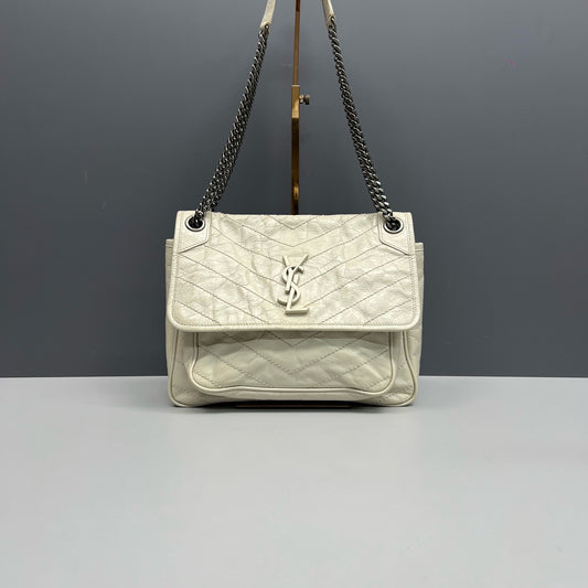Saint Laurent - Niki Medium - Leather - White - (medium)