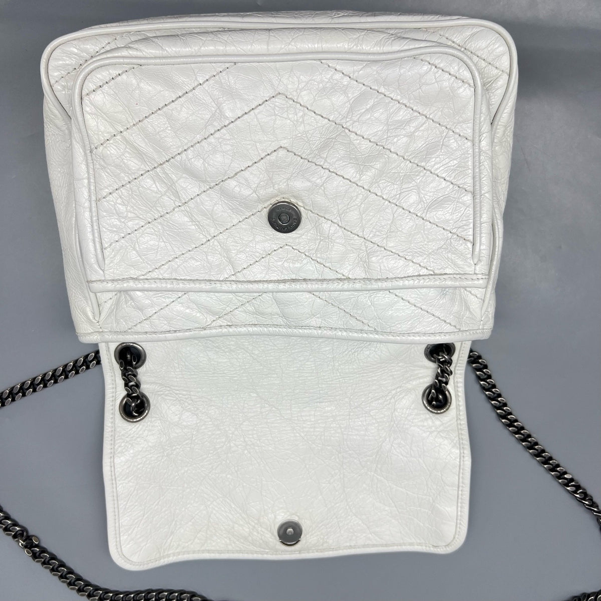 Saint Laurent - Niki Medium - Leather - White - (medium)