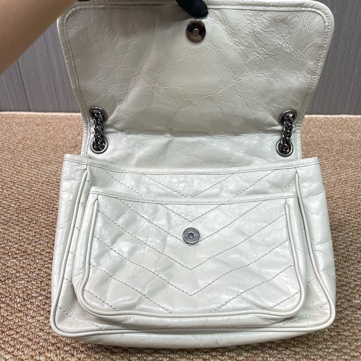 Saint Laurent - Niki Medium - Leather - White - (medium)