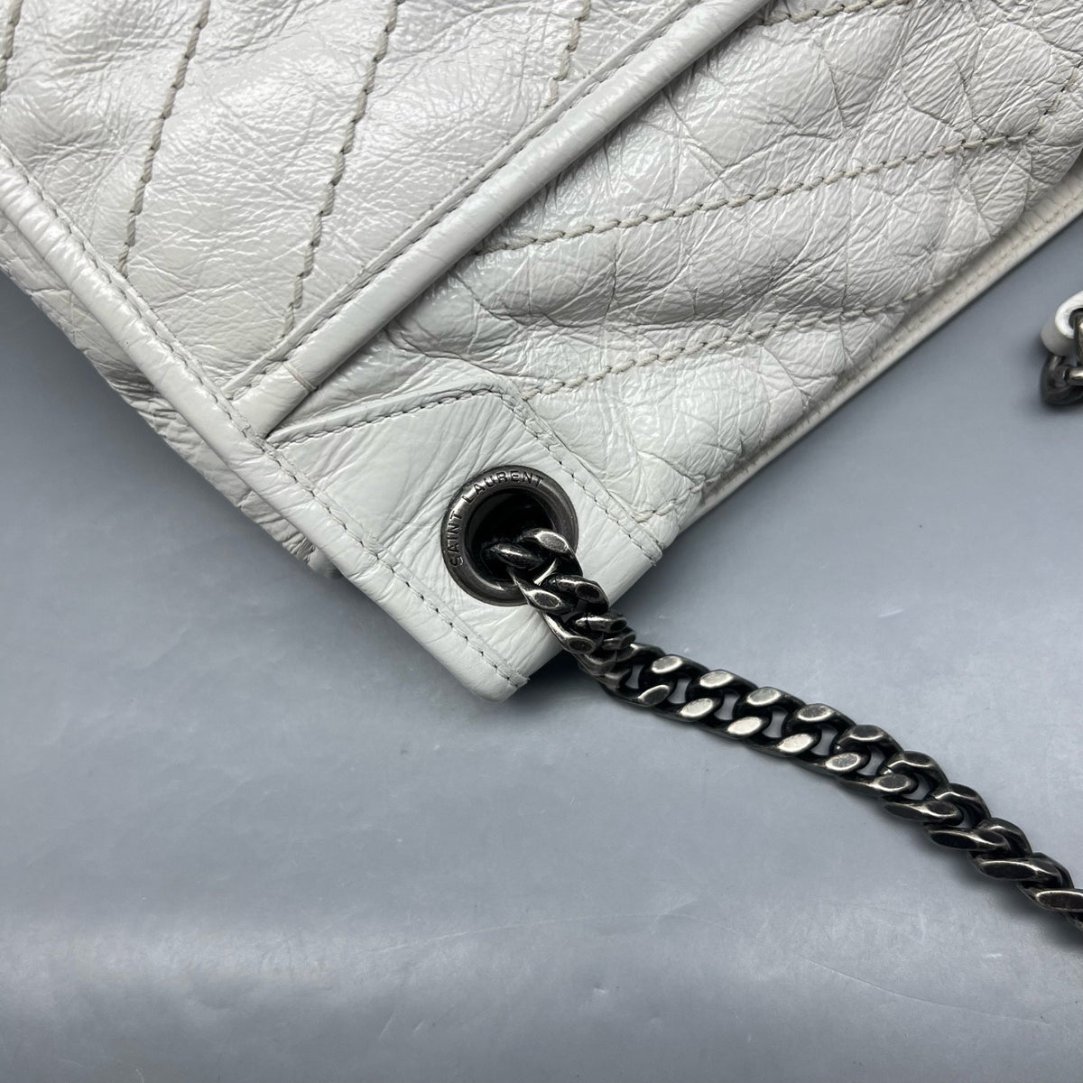 Saint Laurent - Niki Medium - Leather - White - (medium)