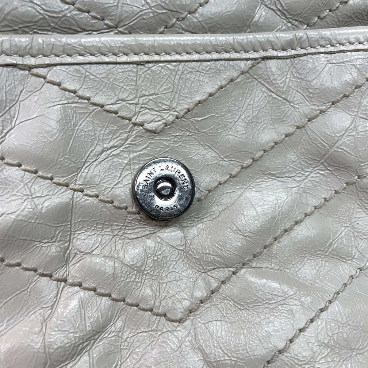 Saint Laurent - Niki Medium - Leather - White - (medium)