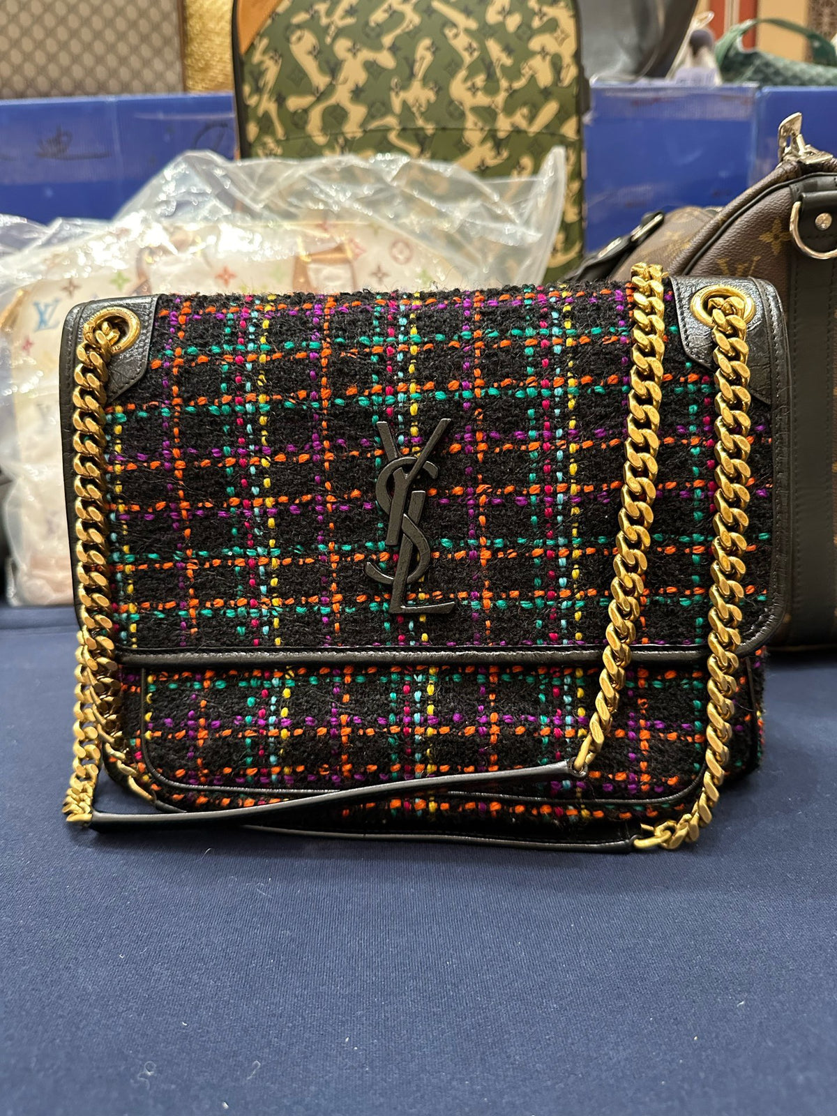 Saint Laurent - Niki Medium - Tweed - Multicolour - (medium)