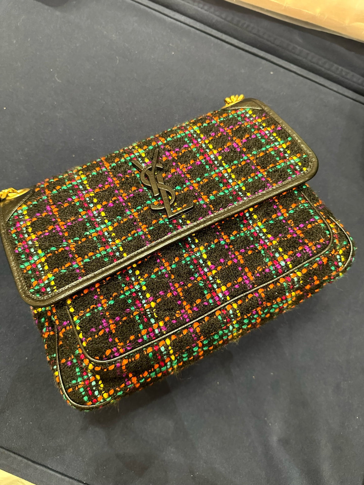 Saint Laurent - Niki Medium - Tweed - Multicolour - (medium)