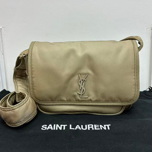 Saint Laurent - Niki Messenger Bag - Cloth - Beige - (small)