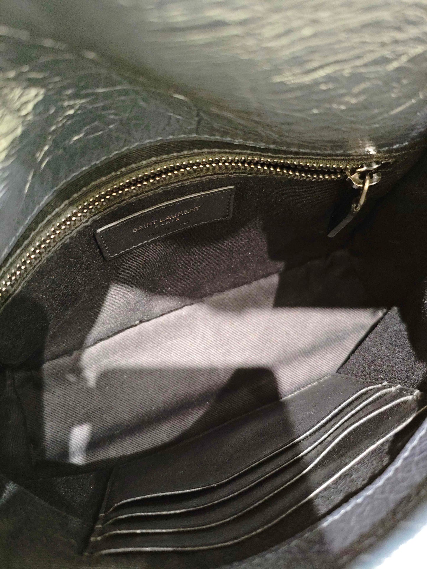 Saint Laurent - Niki Mini - Crinkled vintage leather - Midnight Blue - (mini)