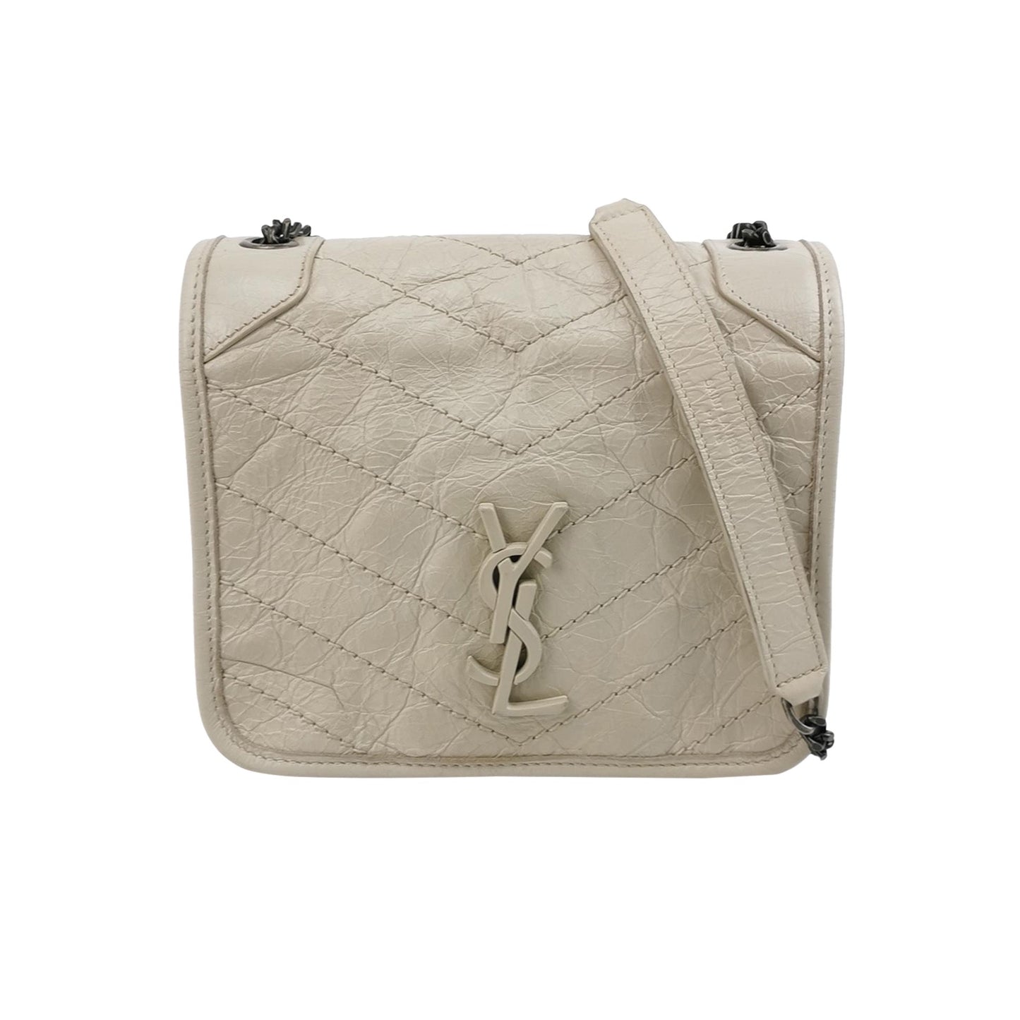 Saint Laurent - Niki mini - Leather - White - (mini)