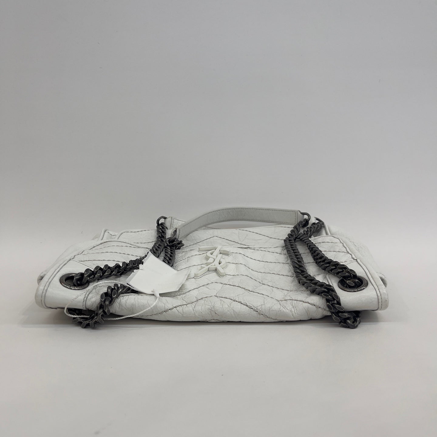 Saint Laurent - Niki - Oiled wax leather - White - (Medium)