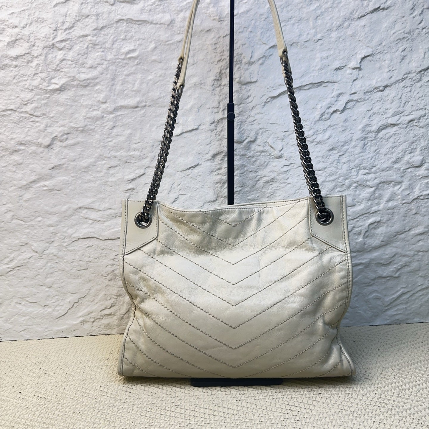 Saint Laurent - Niki Shopping - Leather - White - (medium)