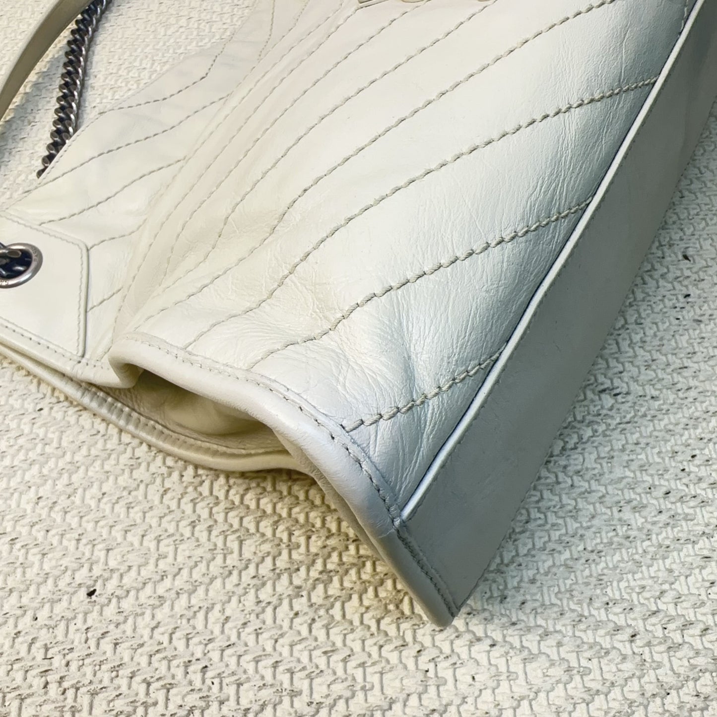 Saint Laurent - Niki Shopping - Leather - White - (medium)