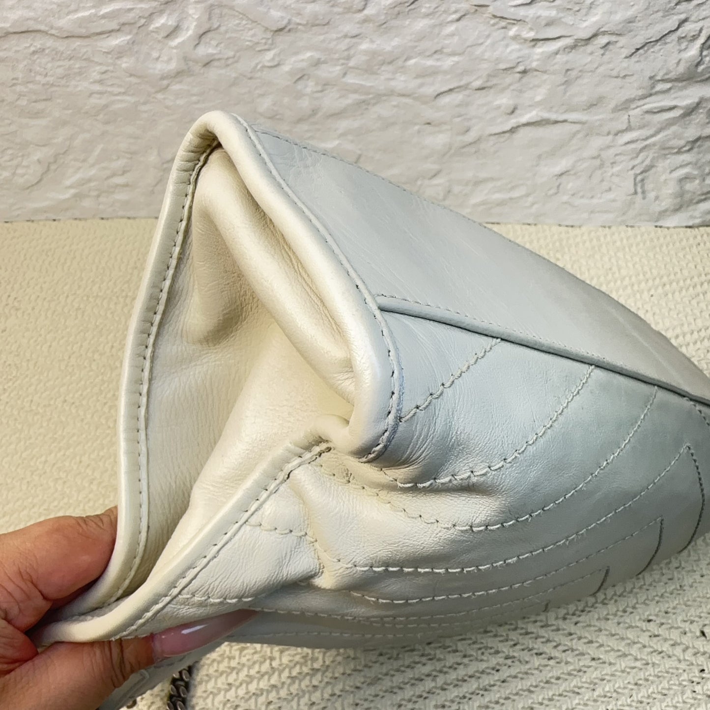 Saint Laurent - Niki Shopping - Leather - White - (medium)