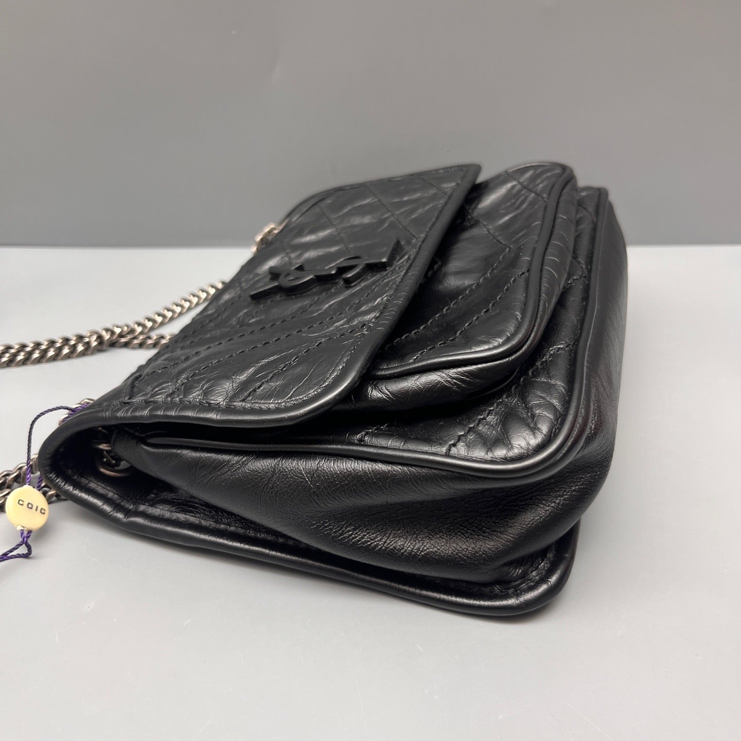 Saint Laurent - Niki Small Chain Bag - Leather - Black - (small)