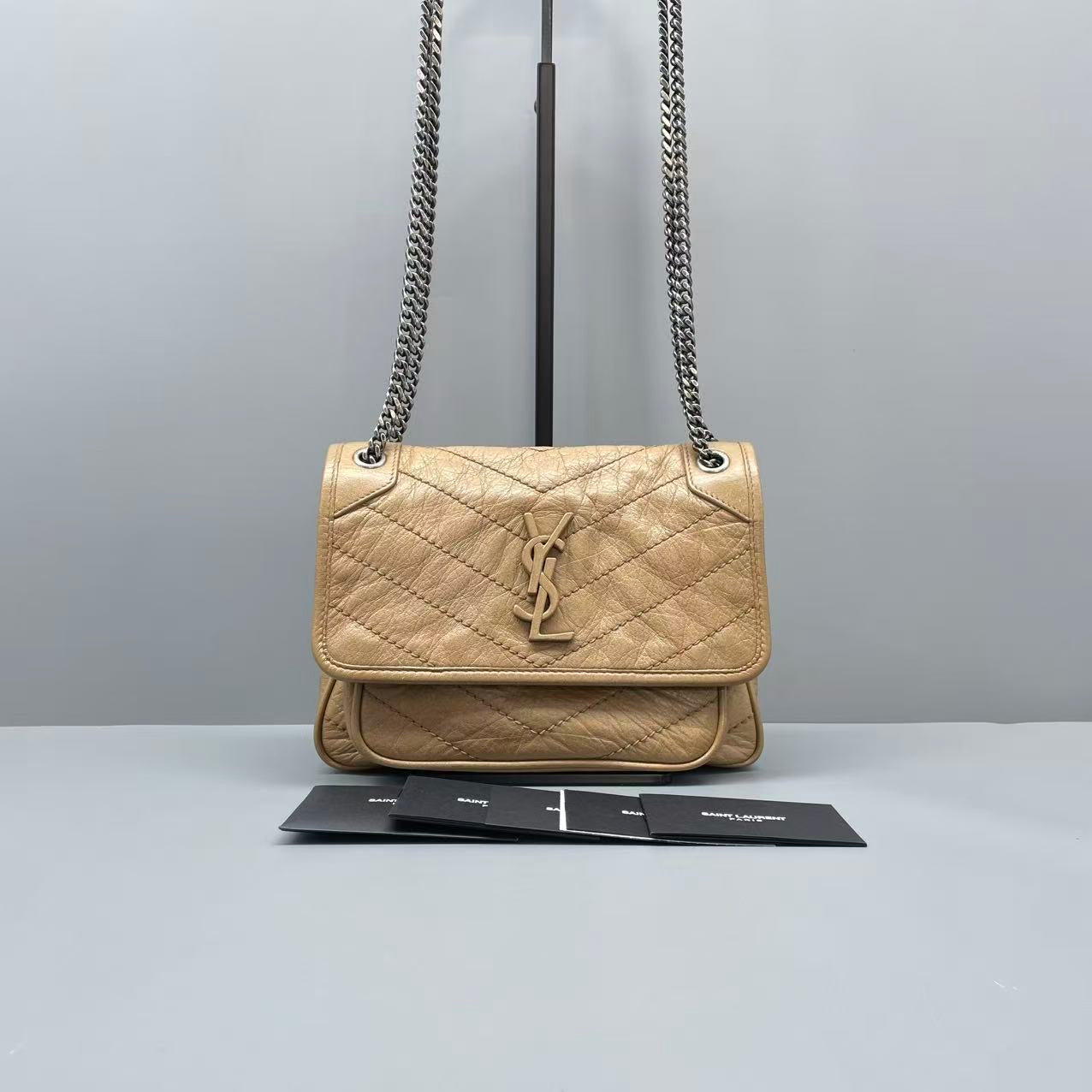 Saint Laurent - Niki Small - Leather - Beige - (Small)