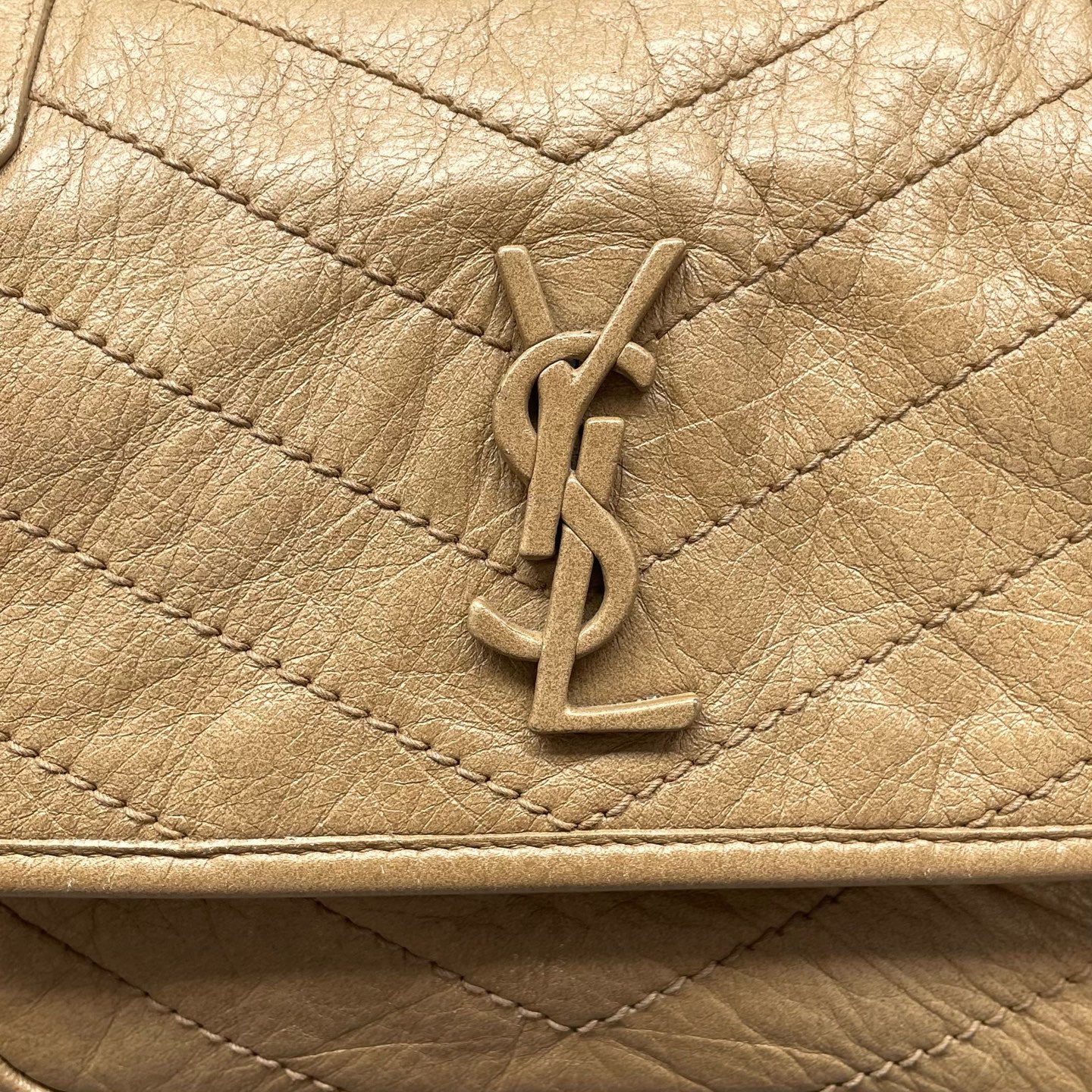 Saint Laurent - Niki Small - Leather - Beige - (Small)
