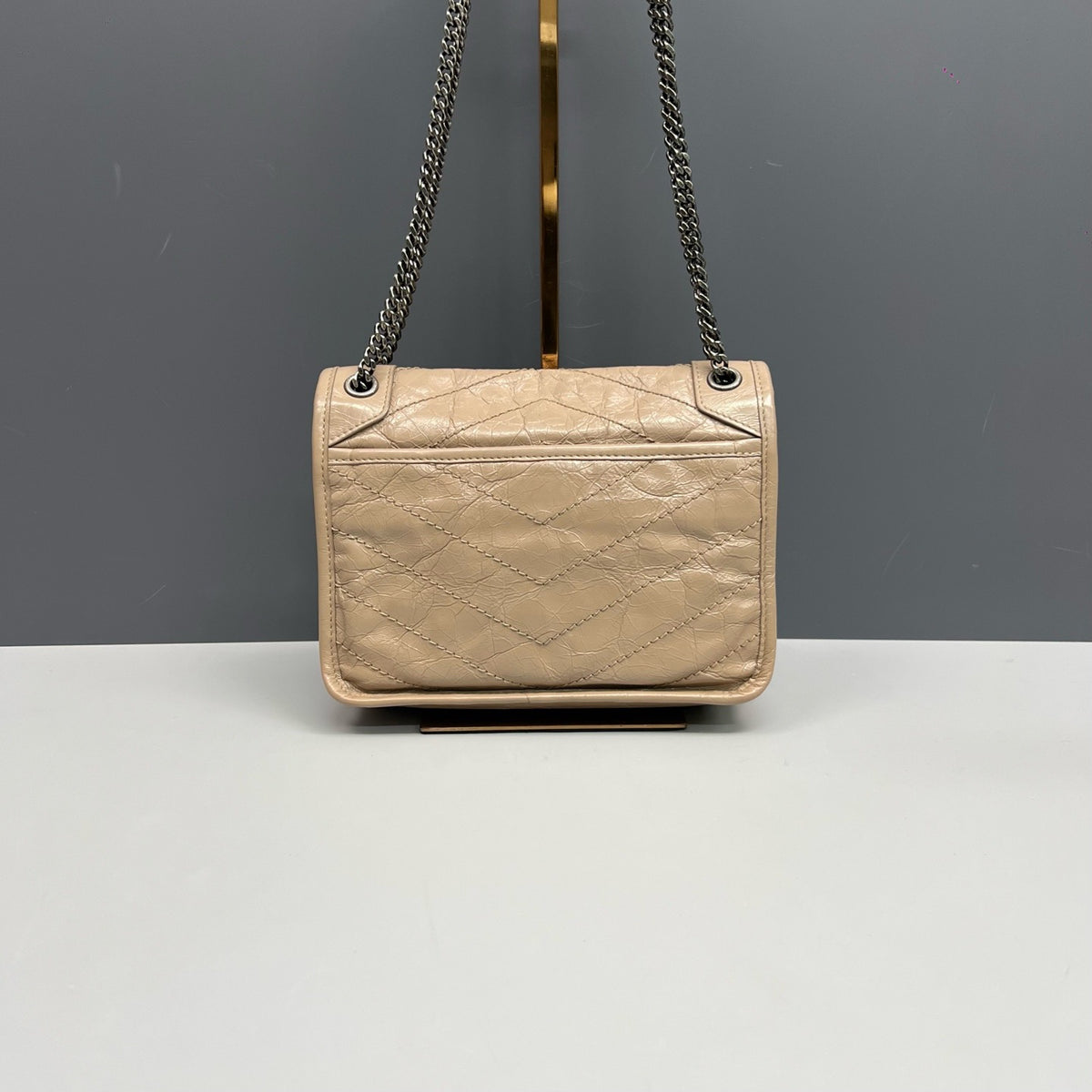 Saint Laurent - Niki Small - Leather - Beige - (small)