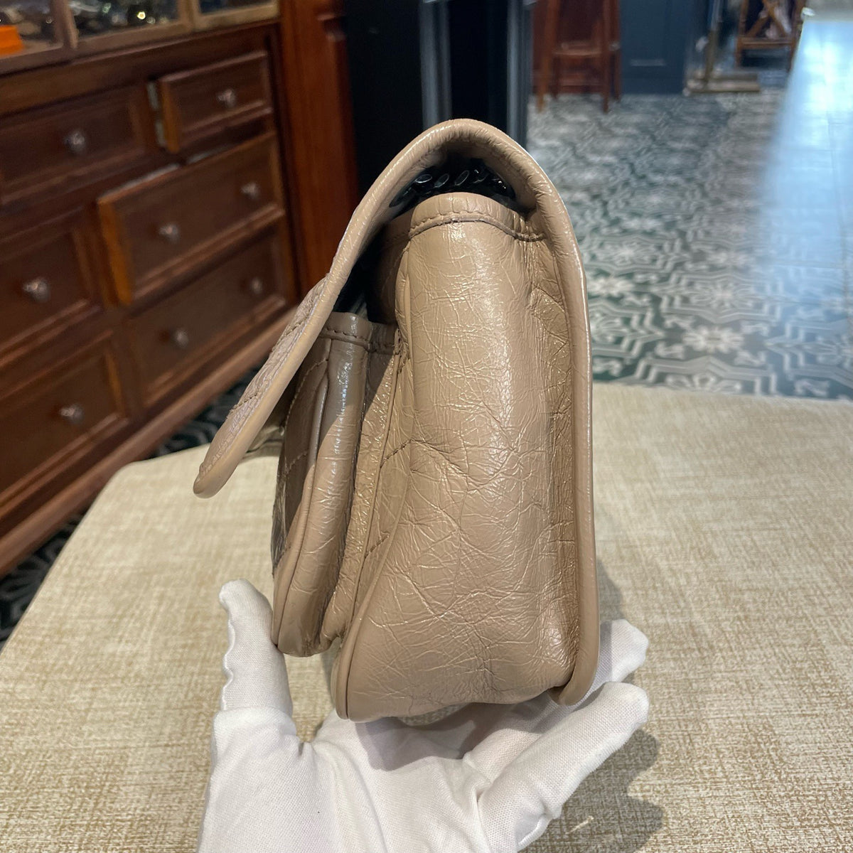 Saint Laurent - Niki Small - Leather - Beige - (small)