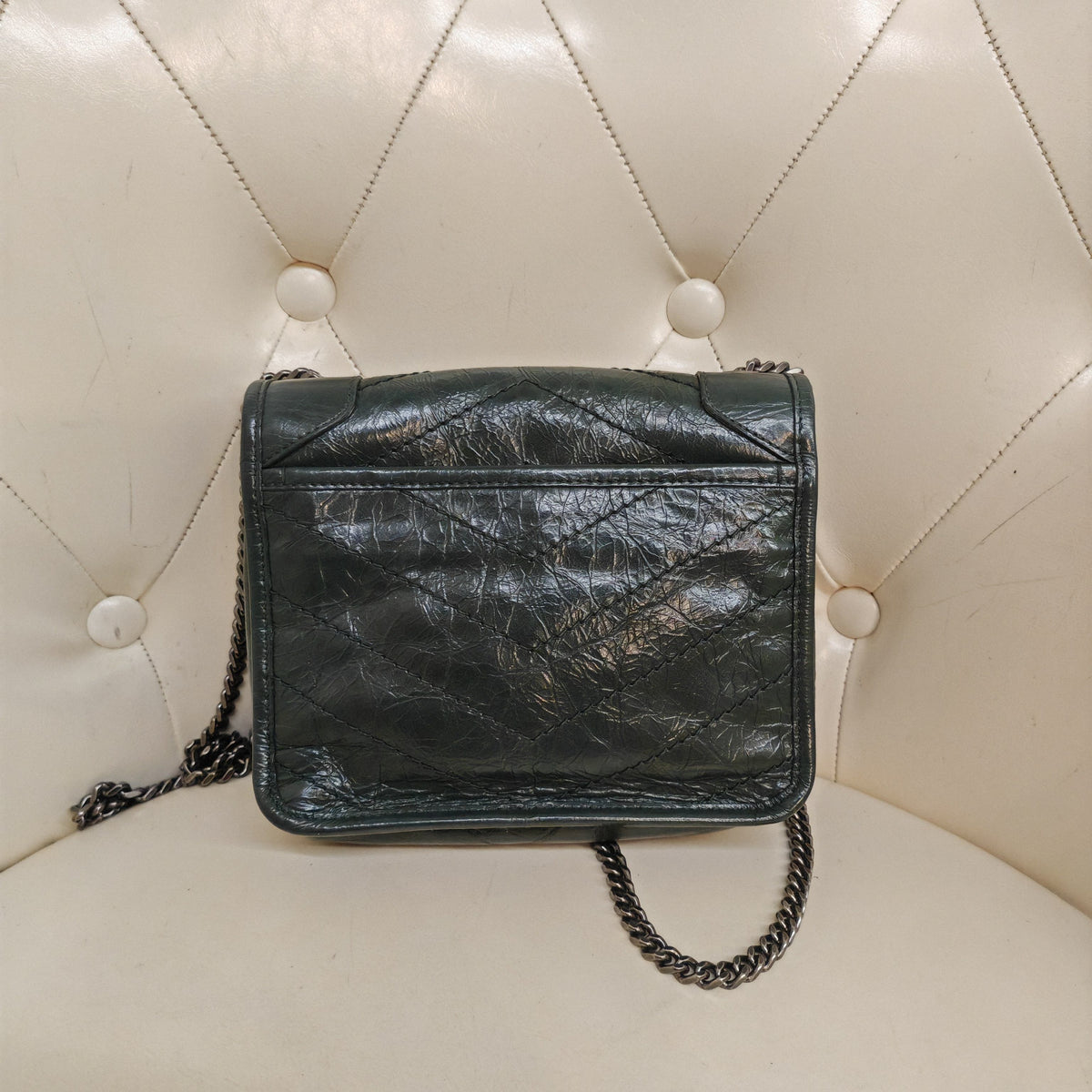 Saint Laurent - Niki Small - Leather - Green - (small)