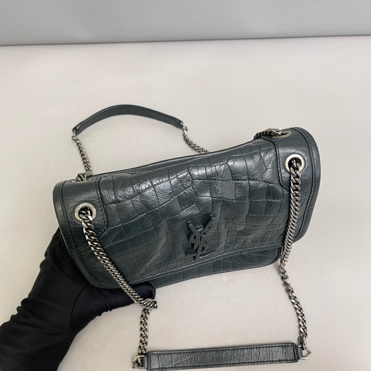 Saint Laurent - Niki Small - Leather - Green - (small)