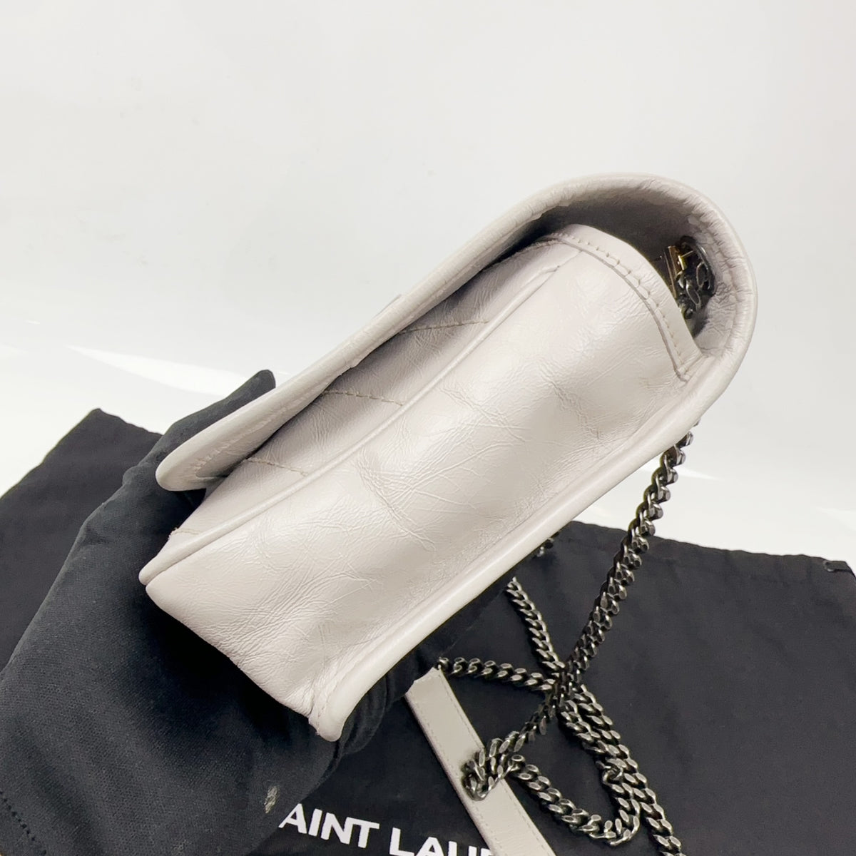 Saint Laurent - Niki Small - Leather - Grey - (small)