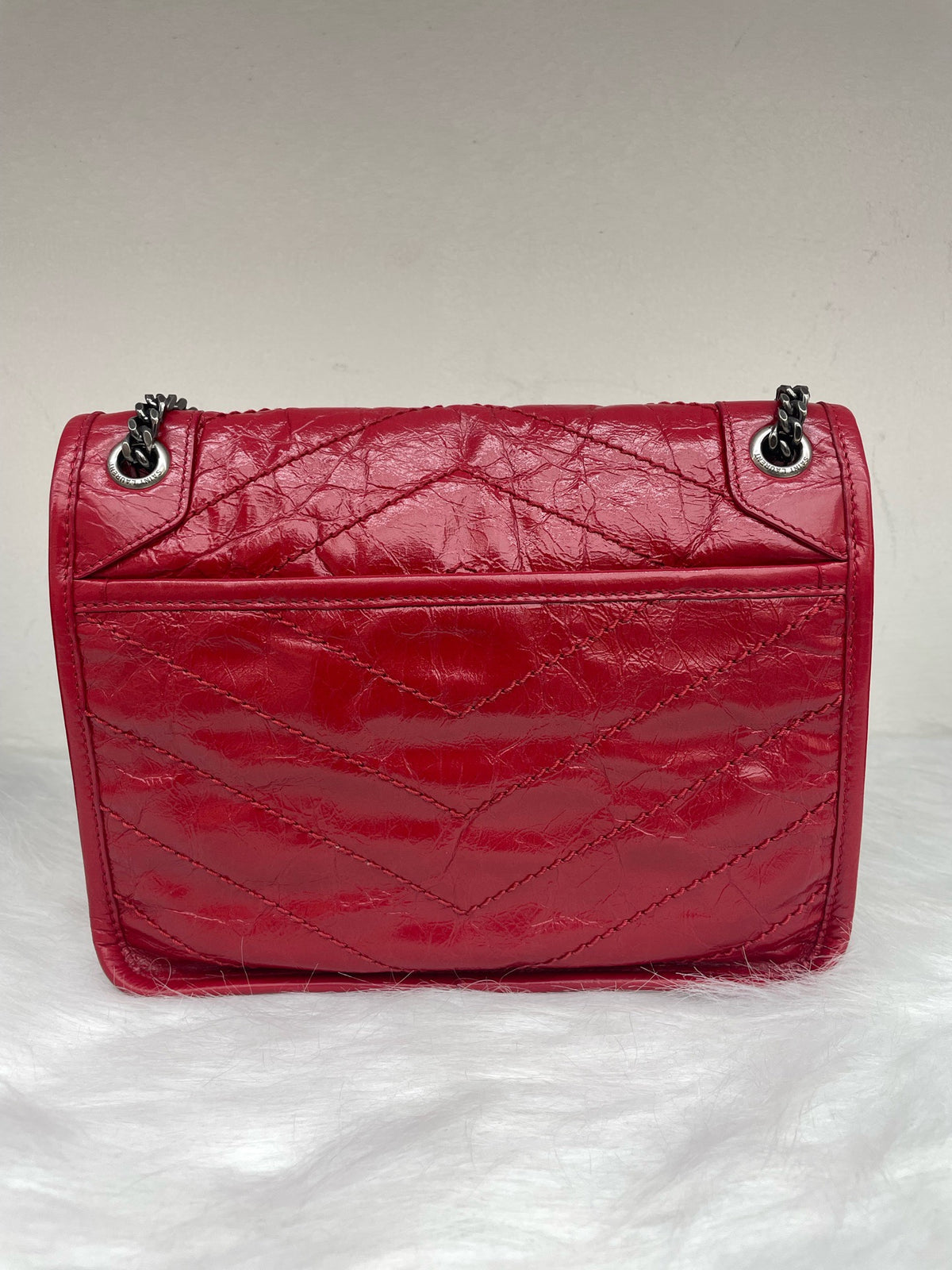 Saint Laurent - Niki Small - Leather - Red - (small)