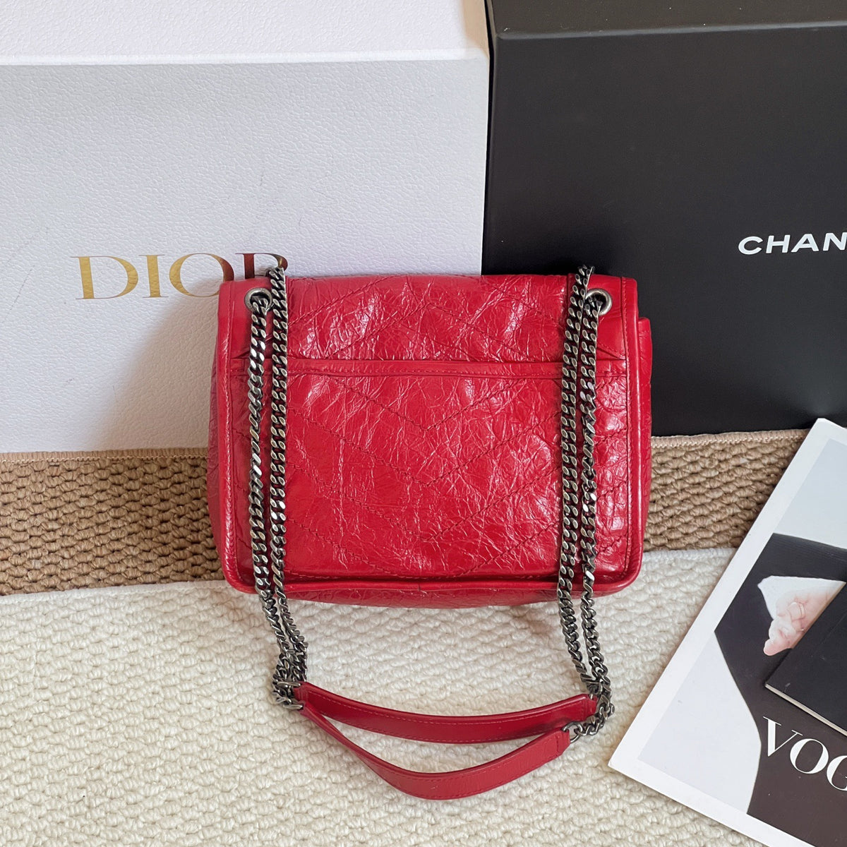 Saint Laurent - Niki Small - Leather - Red - (small)
