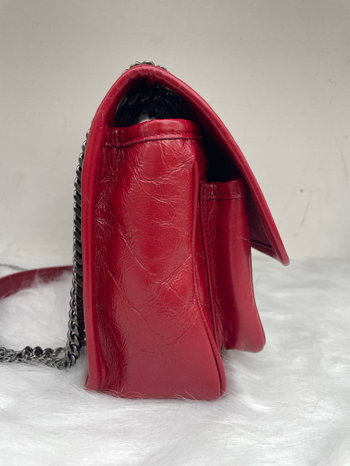 Saint Laurent - Niki Small - Leather - Red - (small)