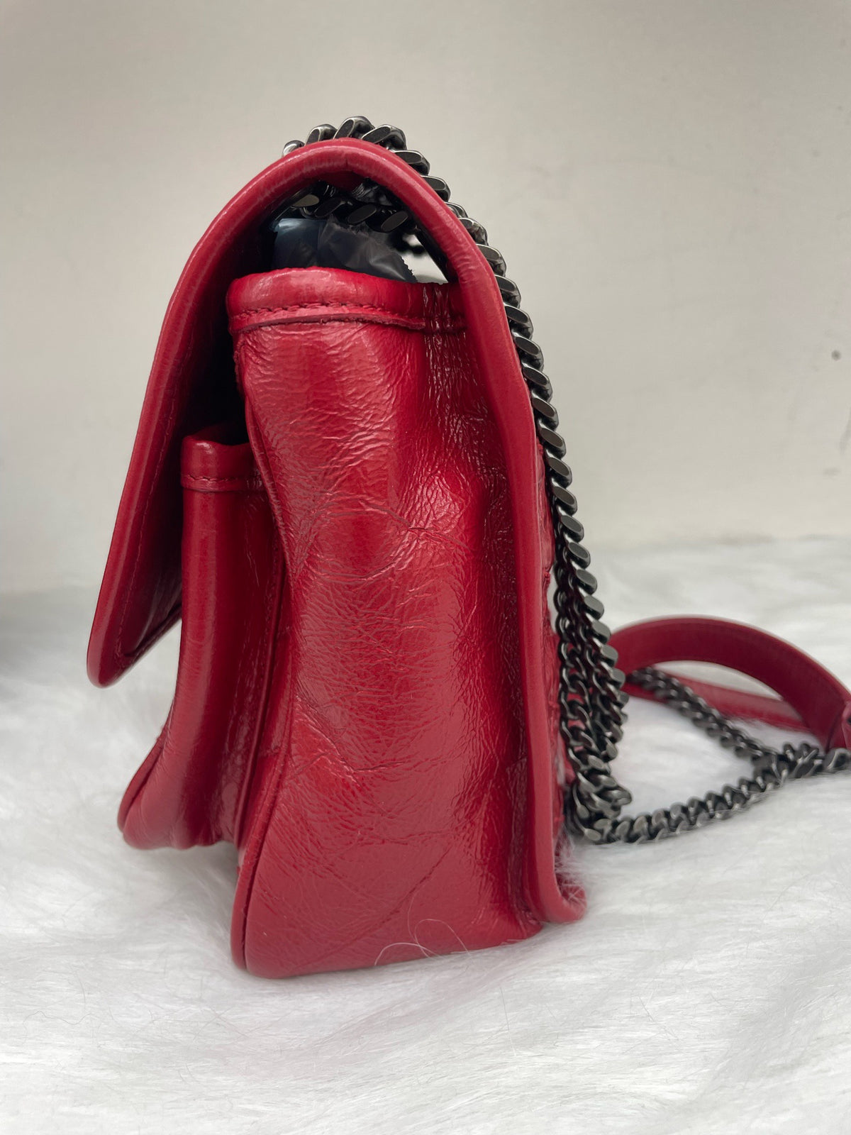 Saint Laurent - Niki Small - Leather - Red - (small)