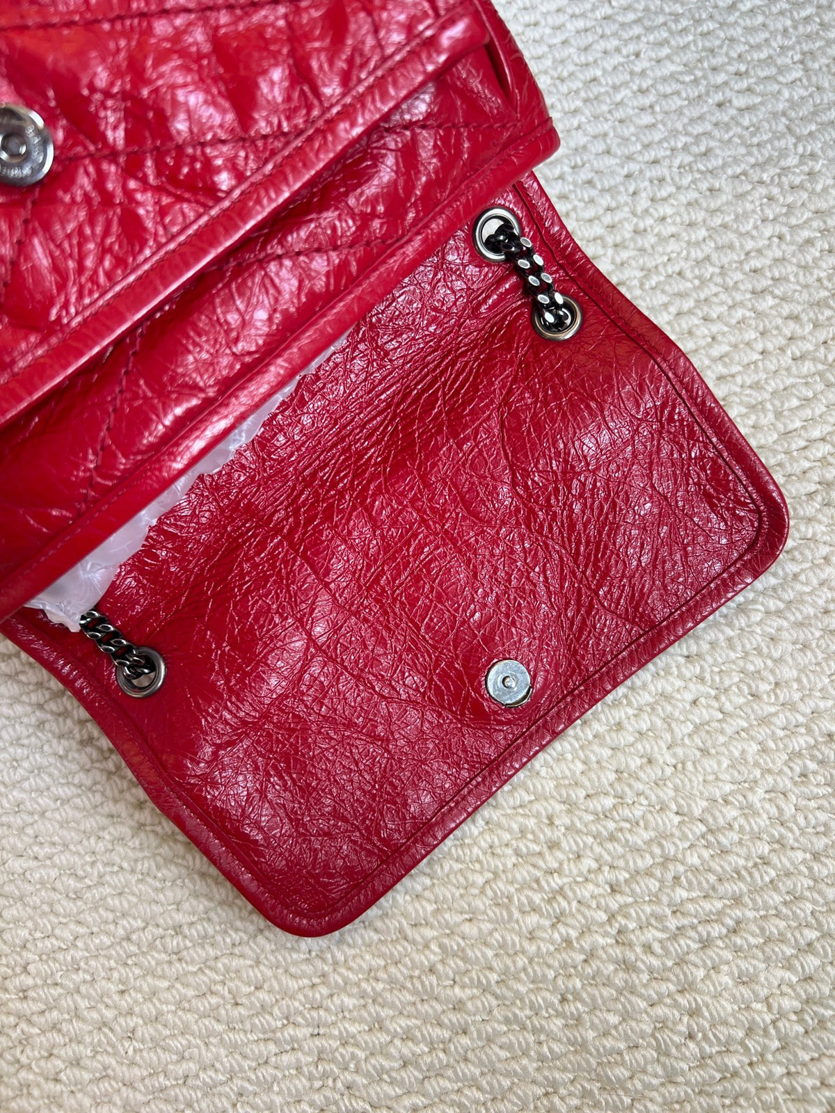 Saint Laurent - Niki Small - Leather - Red - (small)