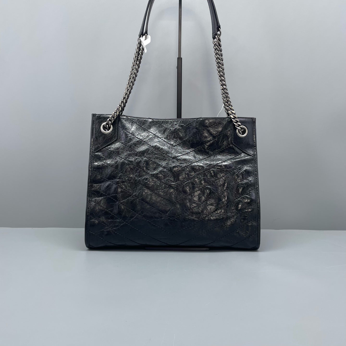 Saint Laurent - Niki Small Tote Bag - Leather - Black - (small)