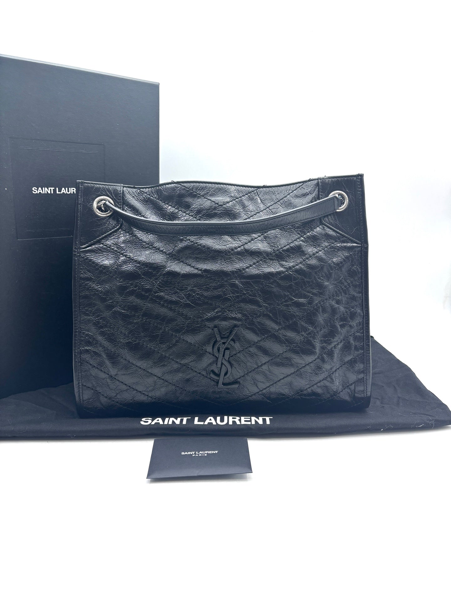 Saint Laurent - Niki Tote Bag - Leather - Black - (large)